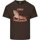 Tiny Dinosaur Funny Bearded Dragon Mens Cotton T-Shirt Tee Top Dark Chocolate