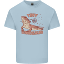 Tiny Dinosaur Funny Bearded Dragon Mens Cotton T-Shirt Tee Top Light Blue