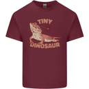 Tiny Dinosaur Funny Bearded Dragon Mens Cotton T-Shirt Tee Top Maroon