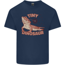Tiny Dinosaur Funny Bearded Dragon Mens Cotton T-Shirt Tee Top Navy Blue