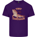 Tiny Dinosaur Funny Bearded Dragon Mens Cotton T-Shirt Tee Top Purple