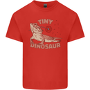 Tiny Dinosaur Funny Bearded Dragon Mens Cotton T-Shirt Tee Top Red