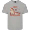 Tiny Dinosaur Funny Bearded Dragon Mens Cotton T-Shirt Tee Top Sports Grey
