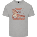 Tiny Dinosaur Funny Bearded Dragon Mens Cotton T-Shirt Tee Top Sports Grey