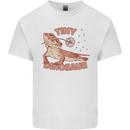Tiny Dinosaur Funny Bearded Dragon Mens Cotton T-Shirt Tee Top White