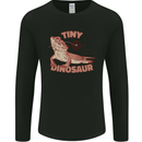 Tiny Dinosaur Funny Bearded Dragon Mens Long Sleeve T-Shirt Black