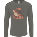 Tiny Dinosaur Funny Bearded Dragon Mens Long Sleeve T-Shirt Charcoal