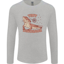 Tiny Dinosaur Funny Bearded Dragon Mens Long Sleeve T-Shirt Sports Grey