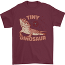 Tiny Dinosaur Funny Bearded Dragon Mens T-Shirt 100% Cotton Maroon