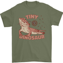 Tiny Dinosaur Funny Bearded Dragon Mens T-Shirt 100% Cotton Military Green