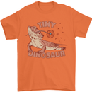 Tiny Dinosaur Funny Bearded Dragon Mens T-Shirt 100% Cotton Orange