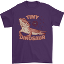 Tiny Dinosaur Funny Bearded Dragon Mens T-Shirt 100% Cotton Purple