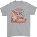 Tiny Dinosaur Funny Bearded Dragon Mens T-Shirt 100% Cotton Sports Grey