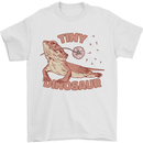 Tiny Dinosaur Funny Bearded Dragon Mens T-Shirt 100% Cotton White