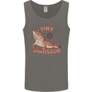 Tiny Dinosaur Funny Bearded Dragon Mens Vest Tank Top Charcoal