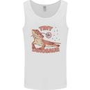 Tiny Dinosaur Funny Bearded Dragon Mens Vest Tank Top White