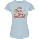 Tiny Dinosaur Funny Bearded Dragon Womens Petite Cut T-Shirt Light Blue