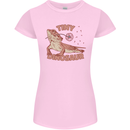 Tiny Dinosaur Funny Bearded Dragon Womens Petite Cut T-Shirt Light Pink