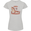 Tiny Dinosaur Funny Bearded Dragon Womens Petite Cut T-Shirt Sports Grey
