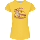 Tiny Dinosaur Funny Bearded Dragon Womens Petite Cut T-Shirt Yellow