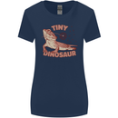 Tiny Dinosaur Funny Bearded Dragon Womens Wider Cut T-Shirt Navy Blue