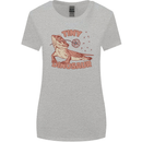Tiny Dinosaur Funny Bearded Dragon Womens Wider Cut T-Shirt Sports Grey