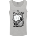To Valhalla Viking Ship Mens Vest Tank Top Sports Grey