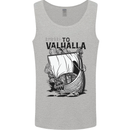 To Valhalla Viking Ship Mens Vest Tank Top Sports Grey