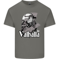 To Valhalla Viking Warrior Odin Mens Cotton T-Shirt Tee Top Charcoal