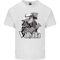To Valhalla Viking Warrior Odin Mens Cotton T-Shirt Tee Top White