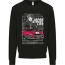 Tokyo Drifting Anime American Muscle Car Japan Mens Sweatshirt Jumper Black