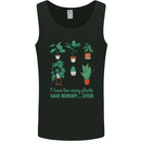 Too Many Plants Funny Gardening Gardener Mens Vest Tank Top Black