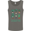 Too Many Plants Funny Gardening Gardener Mens Vest Tank Top Charcoal