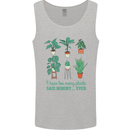 Too Many Plants Funny Gardening Gardener Mens Vest Tank Top Sports Grey