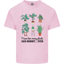 Too Many Plants Said Nobody Ever Gardening Kids T-Shirt Childrens Light Pink