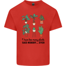 Too Many Plants Said Nobody Ever Gardening Kids T-Shirt Childrens Red