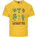 Too Many Plants Said Nobody Ever Gardening Kids T-Shirt Childrens Yellow