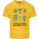 Too Many Plants Said Nobody Ever Gardening Kids T-Shirt Childrens Yellow