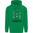 Too Many Plants Said Nobody Ever Gardening Mens 80% Cotton Hoodie Irish Green
