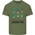 Too Many Plants Said Nobody Ever Gardening Mens Cotton T-Shirt Tee Top Military Green