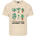Too Many Plants Said Nobody Ever Gardening Mens Cotton T-Shirt Tee Top Natural
