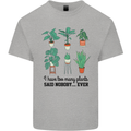 Too Many Plants Said Nobody Ever Gardening Mens Cotton T-Shirt Tee Top Sports Grey