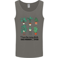 Too Many Plants Said Nobody Ever Gardening Mens Vest Tank Top Charcoal