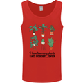 Too Many Plants Said Nobody Ever Gardening Mens Vest Tank Top Red