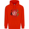 Torn Afghanistan Flag Afghan Day Football Childrens Kids Hoodie Bright Red