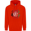 Torn Afghanistan Flag Afghan Day Football Childrens Kids Hoodie Bright Red