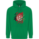 Torn Afghanistan Flag Afghan Day Football Childrens Kids Hoodie Irish Green