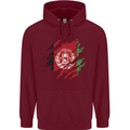 Torn Afghanistan Flag Afghan Day Football Childrens Kids Hoodie Maroon