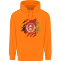 Torn Afghanistan Flag Afghan Day Football Childrens Kids Hoodie Orange