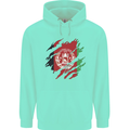Torn Afghanistan Flag Afghan Day Football Childrens Kids Hoodie Peppermint